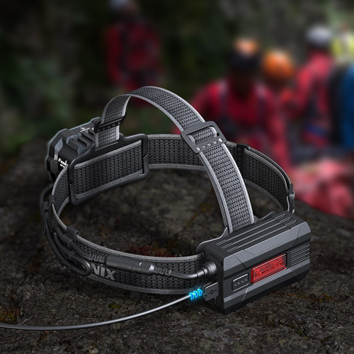 Fenix - LED Kopf-Taschenlampe HP - 4000 lm - 5000 mAh - USB-C - Schwarz / Grau - HP35R SAR