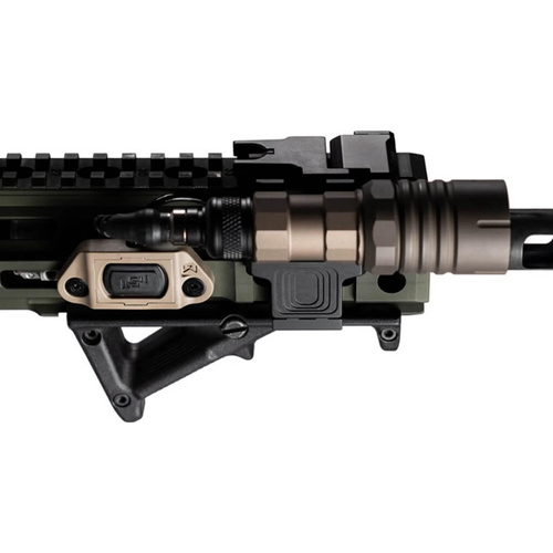 Unity Tactical - Schienenhalterung M-LOK für ModButton Lite Montagesatz - Schwarz - MBL-MLOK-BLK
