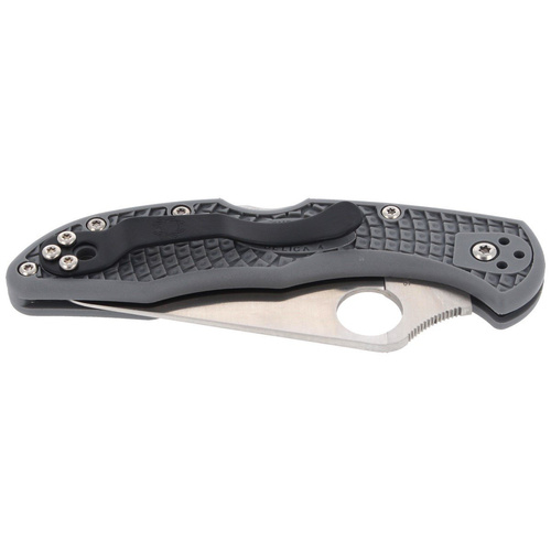 Spyderco - Delica® 4 FRN flach geschliffenes graues Messer - C11FPGY