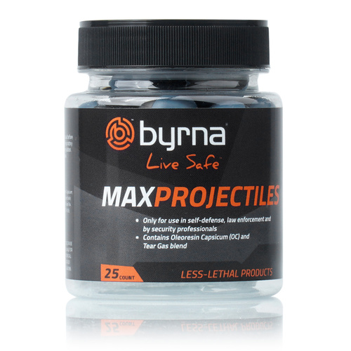 Byrna - Max CS / OC Pfefferspray Geschossen - Kaliber .68 - 25 Stück - HH68315-1