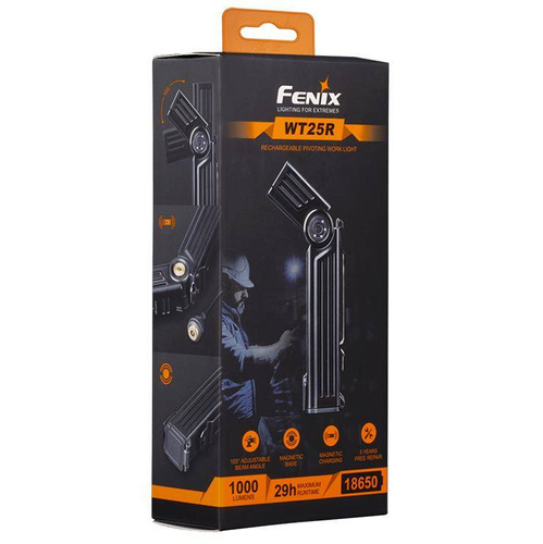 Fenix ​​- WT25R LED-Taschenlampe mit 3400 mAh Akku - 1000 Lumen