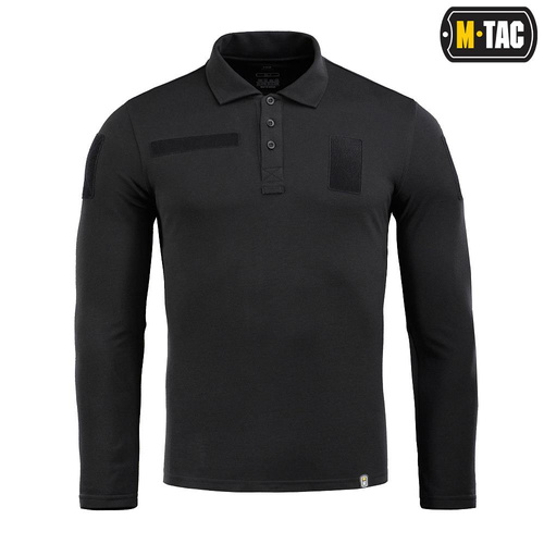M-Tac - Taktisches Poloshirt mit langen Ärmeln - Schwartz - 80021002
