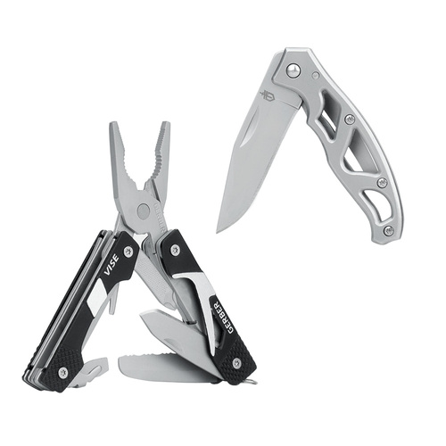 Gerber - Vise Multitool + Mini Paraframe Klappmesser Set - 1024632.
