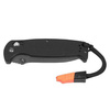 Ganzo - G7413 EDC-Klappmesser mit Pfeife - G-Lock - Schwarz - G7413-BK-WS