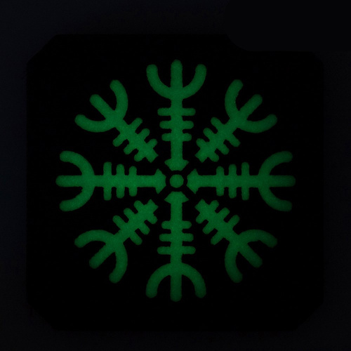 M-Tac - Helm of Terror Patch - 500D Cordura - Fluorescent - Laser Cut - Schwarz/GID - 51220299