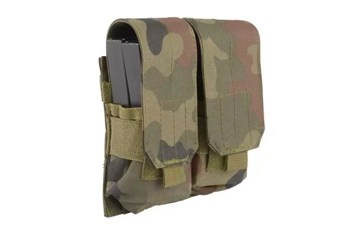 GFC Tactical - Doppelte M4/M16 Typ Magazintasche - MOLLE - Nylon - Wz.93 PL Woodland - GFT-19-011403