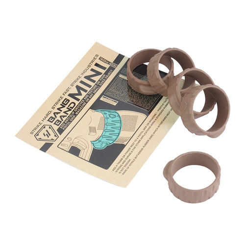Strike Industries - Bang Band Mini Satz - 5 Stück - FDE - SI-BANGBAND-34MM-FDE