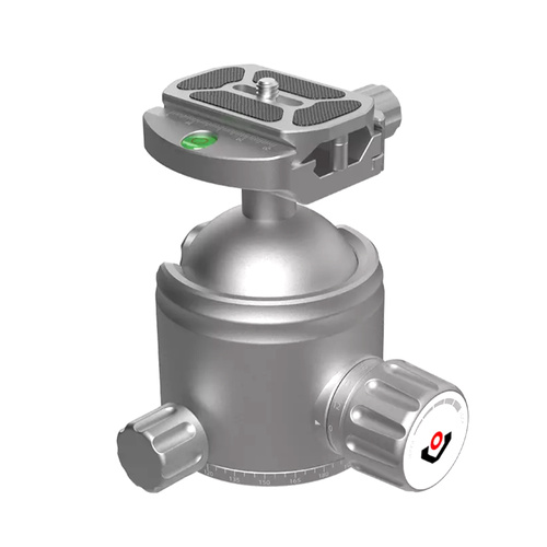 Rokstad - Kugelkopf-Set 56mm für 3/8"-16 Gewinde - Picatinny/ARCA - Grau - RSRH-02