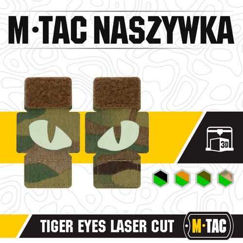 M-Tac - Tiger Eyes Laser Cut Reflektierende Flecken - Paar - MultiCam - 51140008