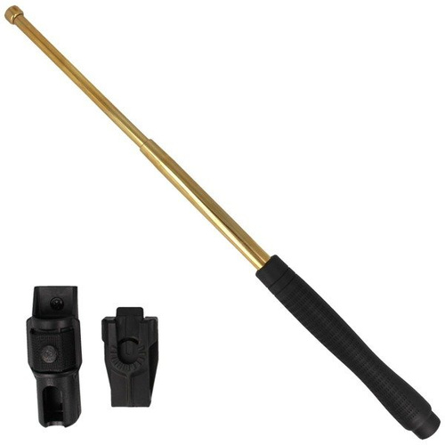 ESP - Gehärteter ausziehbarer Schlagstock mit Halter - 21" - Ergonomischer Griff - Gold - EXB-21HE GOLD BH-54