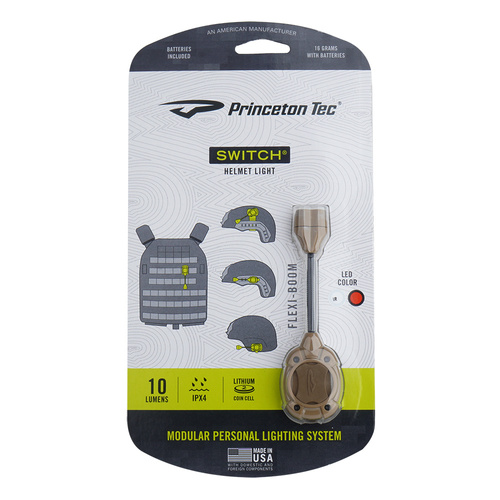 Princeton Tec - SWITCH MPLS IR Kopftaschenlampe - 10lm - Tan - MPLS-II-IR/RD-TAN