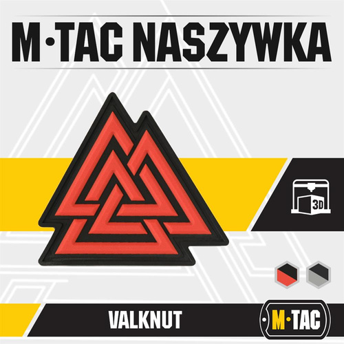M-Tac - 3D PVC Patch Valknut - Rot / Schwarz - 51163233