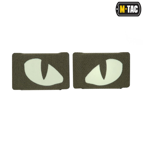 M-Tac - Tiger Eyes Laser Cut Reflektierende Flecken - Paar - Ranger Green - 51140023