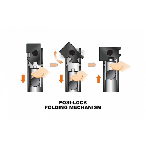 Leapers - UTG® Shooter's Bipod mit Picatinny QD-Halterung - 8,7-10,6 "- Schwarz - TL-BP69SQ