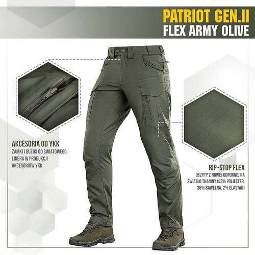 M-Tac - Patriot Gen II Flex taktische Hose - Army Olive - 20056862