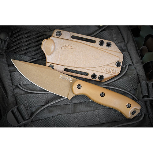 Ka-Bar - Becker Harpune Survival Feststehendes Messer - Coyote Tan - BK18