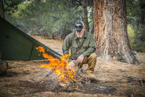 Helikon - Koszula Woodsman - Taiga Grün / Coyote - KO-WDN-DC-1109A