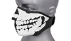 101 Inc. - Neopren-Gesichtsmaske 3D-Totenkopf - Schwarz - 219292-BL