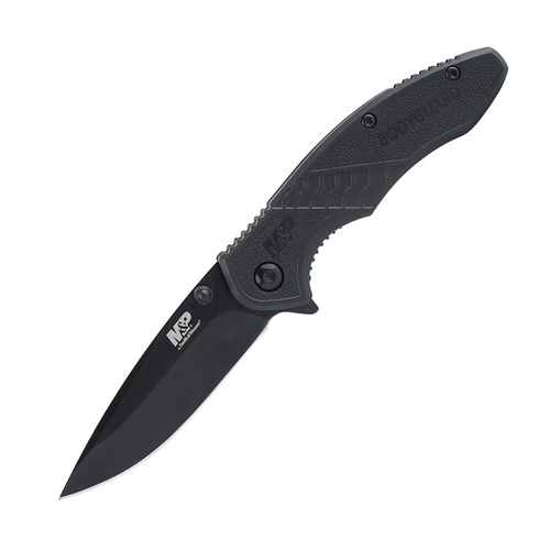 Smith&Wesson - M&P® Bodyguard™ Clip Point Klinge schwarzer Griff Klappmesser - 1085890