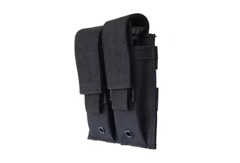 GFC Tactical - Doppel-Pistolenmagazin-Tasche - MOLLE - Nylon - Schwarz - GFT-19-001406