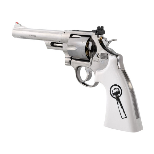 Umarex - Luftgewehr Revolver CO2 Smith&Wesson 629 Trust Me- 4,5 mm - Silber/Weiß - 5.8175