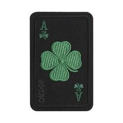 M-Tac – Lucky Card Patch – Cordura 500D – Kleeblatt – Schwarz – 51391002