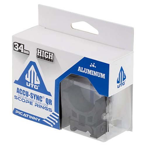 Leapers - Zweiteilige Montierung AccuSync 34/22 - 34 mm - Hoch - Schwarz - AQR420