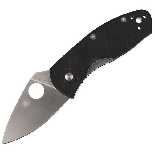 Spyderco - Ambitious G-10 Schwarz Plain Klappmesser - C148GP