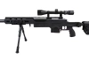 Well - ASG Sniper Rifle Replik MB4411D UPV - 6mm - Federbelastet - Zielfernrohr - Zweibein - Schwarz - WEL-03-007312