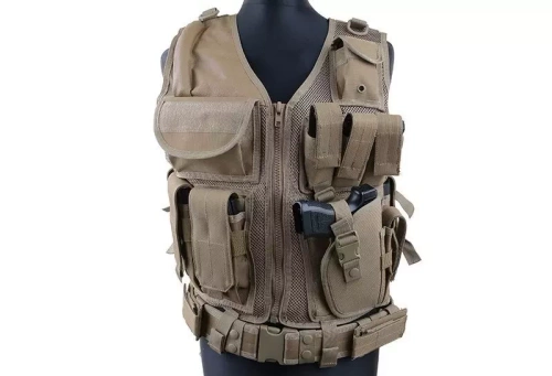 GFC Tactical - Taktische Weste KAM-39 - Braun - GFT-18-001855