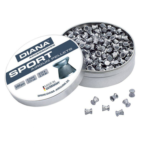 Diana - Hunters Mate Slug Airgun Pellets - 4.5mm - Diabolo - 500 Stück - 44403007 44400005