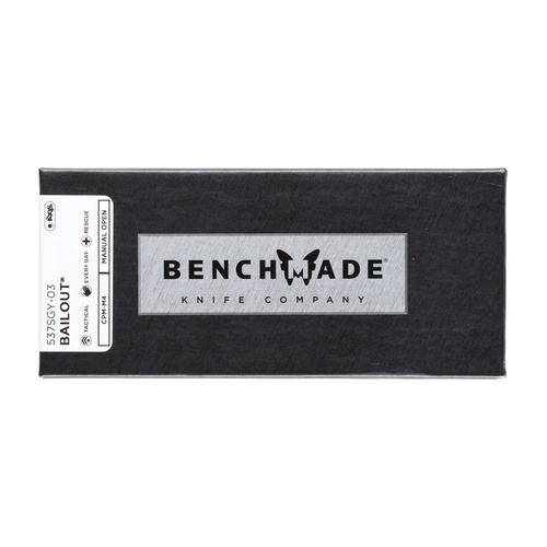 Benchmade - Klappbares Taktisches Messer 537SGY-03 Bailout - CPM-M4 - Schwarz - 537SGY-03