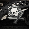 M-Tac - No Knife - No Life 3D PVC Patch - Schwarz / Weiß - 51128236