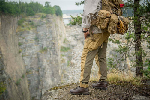 Helikon - Hybrid Outback Pants® Hose - DuraCanvas® - Coyot / Taiga Green- SP-HOP-DC-1109A