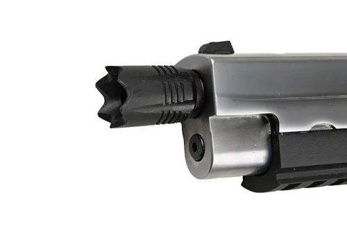 WE - ASG Pistole Replika P-Virus - Green Gas - Schwarz/Silber - WET-02-006748