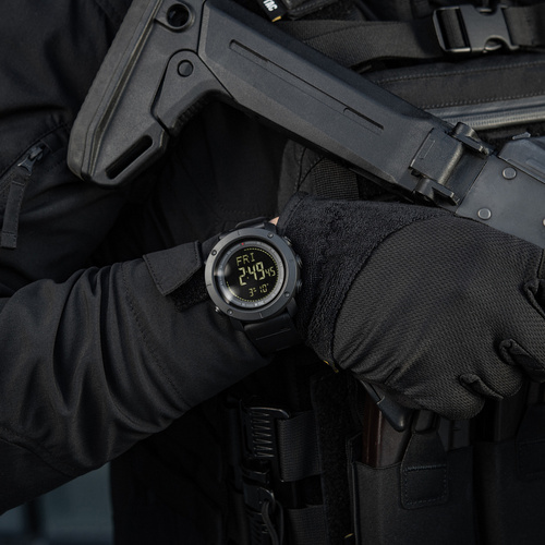 M-Tac - Taktische Uhr mit Kompass 2095 - Schwarz - 50009002