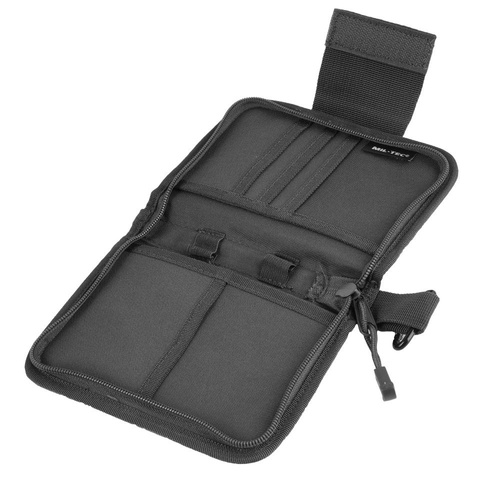 Mil-Tec - Field Organizer - A6 Format - Polyester - Schwarz - 15983002