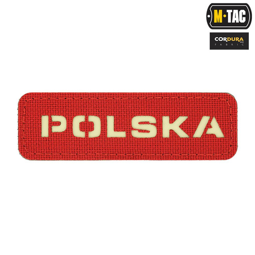 M-Tac - Aufnäher Polen 25x80 - Laserschnitt fluoreszierend - Rot / Fluo - 51004233