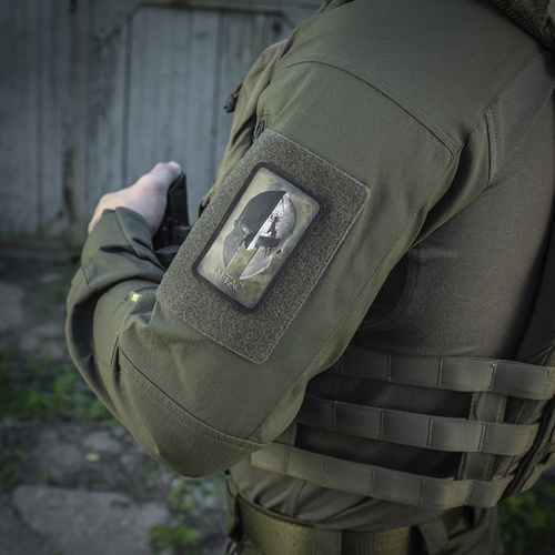 M-Tac - Spartan Helm Patch - Moral Patch - Ranger Grün / Schwarz - 51102023