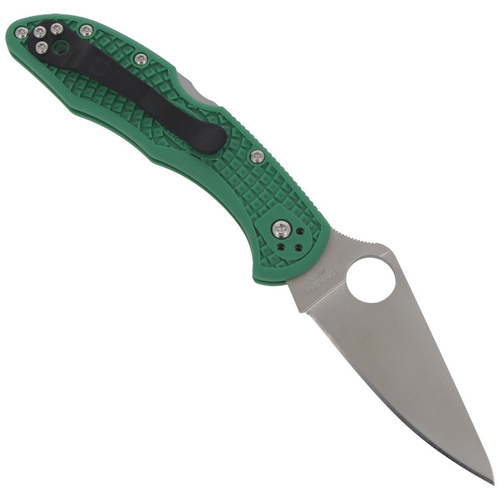 Spyderco - Delica® 4 FRN flach geschliffen grün Messer - C11FPGR
