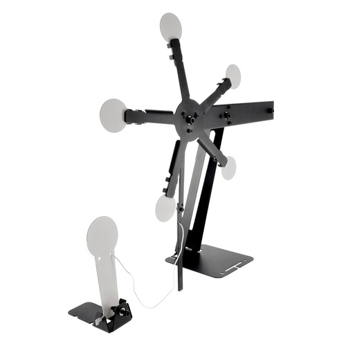 RazorGun - Windziel Texas Star mit Popper - Metall - Schwarz - B-1055YK