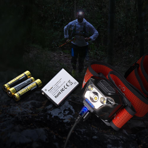 Fenix - LED Stirnlampe HL18R-T mit Akku - 1300 mAh - 500 Lumen - 039-476