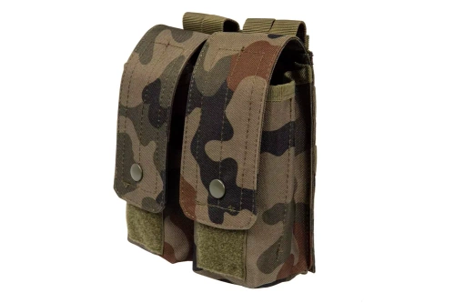 GFC Tactical - Doppelte AK / AR Typ Magazintasche - MOLLE - Nylon - Wz. 93 PL Woodland - GFT-19-016371