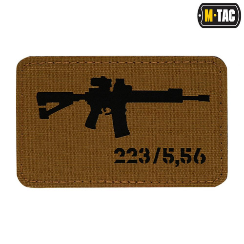 M-Tac - AR-15 223/5.56 Lasergeschnittener Aufnäher - Coyote/Schwarz - 51111502