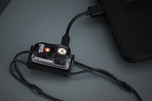 Petzl - BINDI® Ultraleichte, wiederaufladbare Stirnlampe - Schwarz - E102AA00