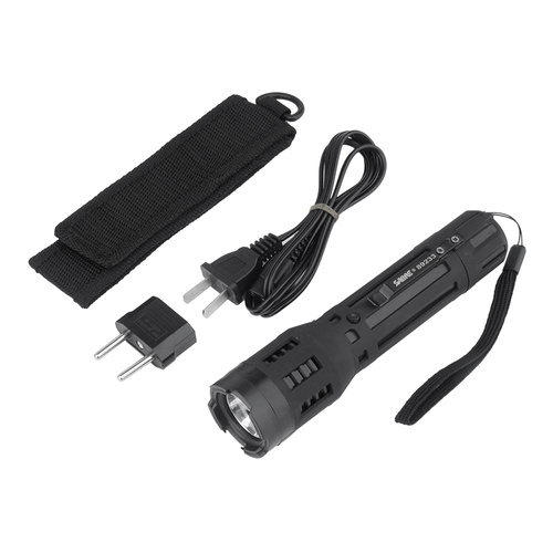Sabre - Elektroschocker mit LED-Taschenlampe - 5 Millionen Volt - 120 lm - Schwarz - S-2000SF