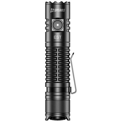 Speras - EST KIT LED Taktische Taschenlampe mit 3100 mAh Akku - 1900 lm - Schwarz - SPERAS EST KIT