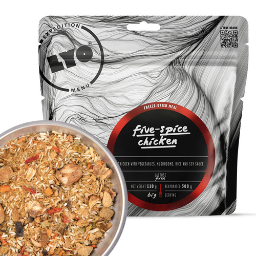 LyoFood - Fünf-Gewürze-Huhn mit Reis - 500 g - Feldrationen