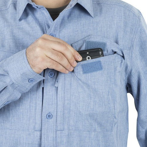 Helikon - Koszula Defender Mk2 Gentleman Shirt® - Melange Schwarz / Grau - KO-DGM-PO-0119Z