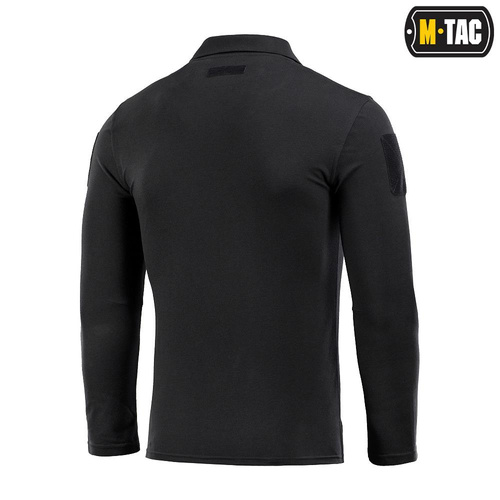 M-Tac - Taktisches Poloshirt mit langen Ärmeln - Schwartz - 80021002